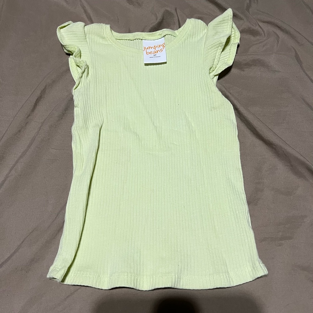 Jumping Beans Light Green Toddler Girl Tank